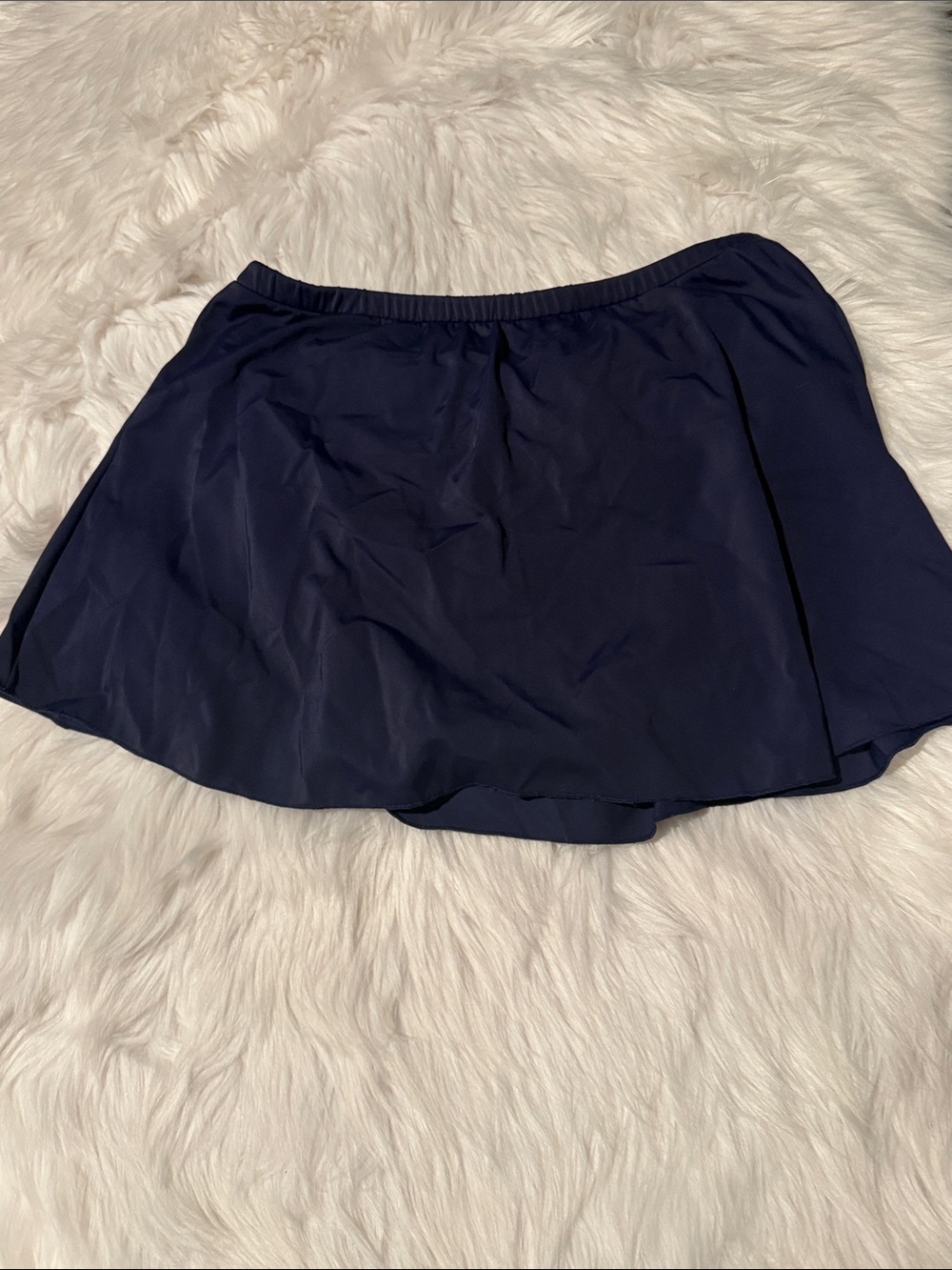 Navy Swim Skirt Bikini Bottom